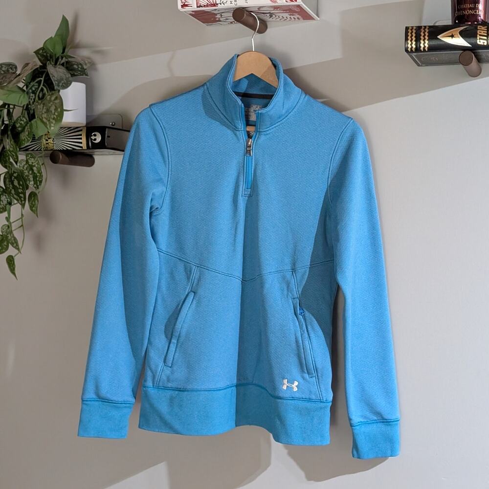 Under Armour | ColdGear Women's Blue Semi Fitted Long Sleeve Top | Size M